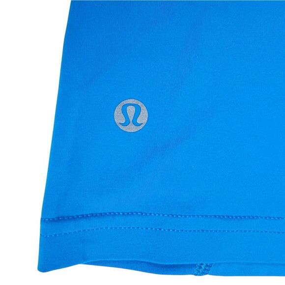 Lululemon Wild And Free Tank Top Bright Shocking Blue Mesh Back Size 6 - Picture 8 of 8